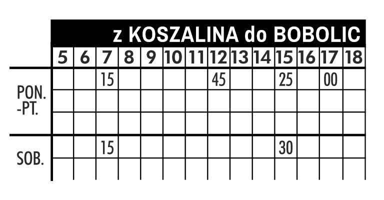 rozkład koszalin